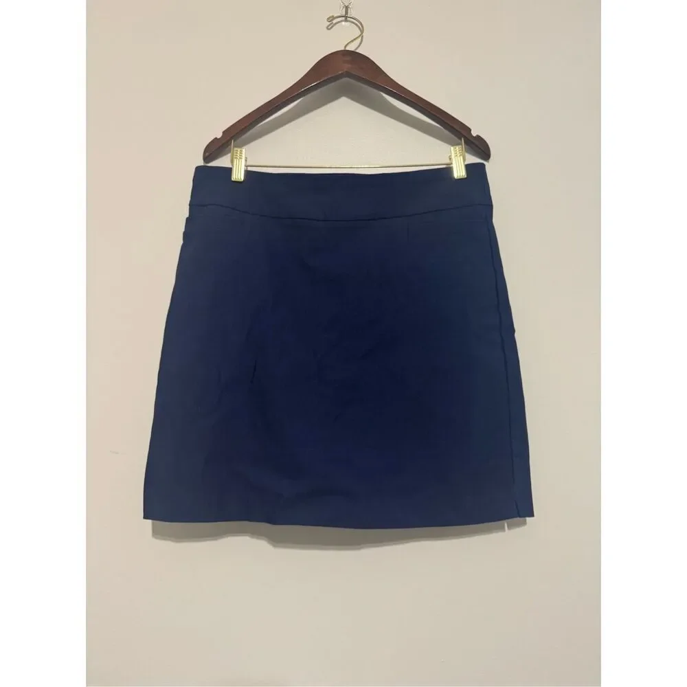 Kim Rogers Women's Skirt With Shorts Skort Size 14 With Tummy Control Navy Blue - Picture 1 of 9
